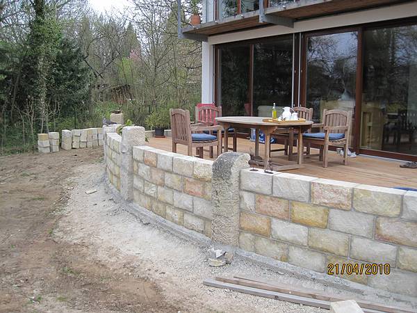 Bauen mit Naturstein - Mauern, Treppen, Pflasterflchen